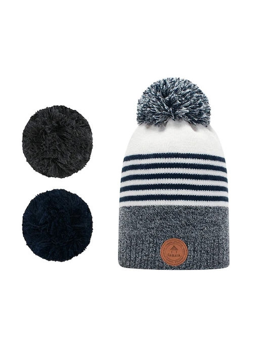 Cabaia Beanie Unisex Căciulă Tricotat în culoarea Alb