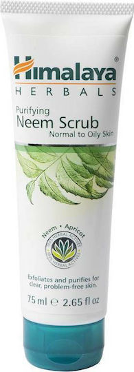 Himalaya Wellness Neem Normal To Oily Scrub Προσώπου 75ml