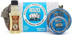 Reuzel Blue Pomade Travel Kit Beard & Moustache Grooming Set