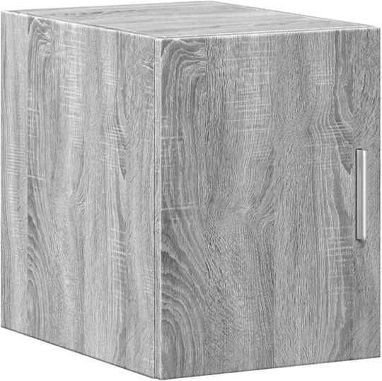 Wall Mounted Living Room Cabinet Made of Particle Board Grey 30x42.5x40cm