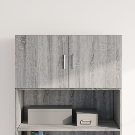 Hängeschrank fürs Wohnzimmer aus Spanplatte Grau 80x42,5x40 cm