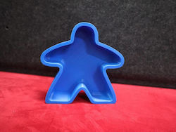 Gamemaker 3d Meeples Tray Medium Blue