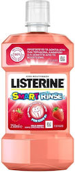 Listerine Smart Rinse Apa de gură cu Gust de Mild Berry pentru 6+ ani 250ml