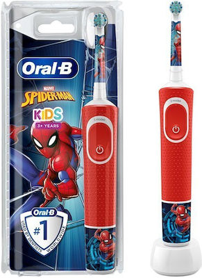 Oral-B Vitality Spiderman Ηλεκτρική Οδοντόβουρτσα για 3+ Χρονών Spiderman Κόκκινη