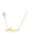 Goldsmith Halskette Name aus Vergoldet Silber mit Zirkon