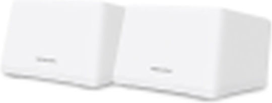 Mercusys Halo H47BE WiFi-Mesh-Netzwerk Zugriffspunkt Wi-Fi 7 Tri Band (2.4 & 5 & 6GHz) in Doppelter Bausatz Weiß