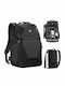 K&F Concept School Bag Backpack Junior High-High School Black with Water Bottle Holder 20Liters