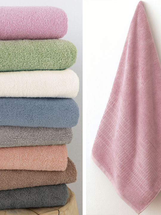 Palamaiki Bath Towel Roll 100x150cm. Pink Weight 500gr/m²