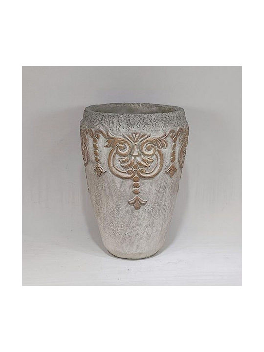 Decorative Vase Beige 16x16x23.5cm