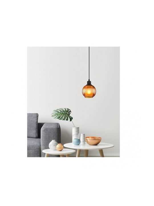 Globo Lighting Висящо Осветително Тяло Тюркоазен с Цокъл E27 15x15x120см.