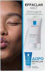 La Roche Posay Angebotspaket Effaclar Mat 40ml & Reinigungsgel für fettige empfindliche Haut 50ml