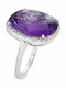 Xryseio Damen Ring mit Diamant aus Weißgold 18K