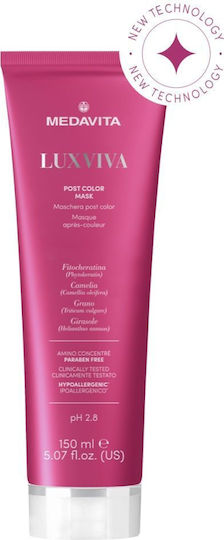 Medavita Luxviva Μάσκα Μαλλιών για Διατήρηση Χρώματος με Κερατίνη 150ml