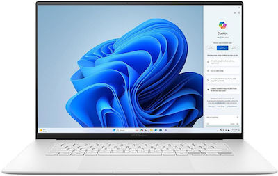 Asus Zenbook S 16 OLED UM5606WA-OLED-RJ225X 16" Ecran tactil 120Hz (Seria Ryzen AI 300-9 HX 370/32GB/2TB SSD/W11 Pro) Scandinavian White (Tastatură GR)