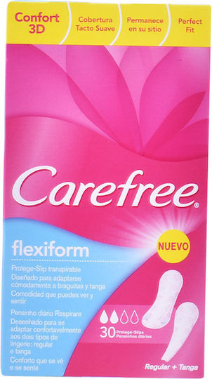 Carefree Flexiform Σερβιετάκια Κανονική Ροή 2 Σταγόνες 30τμχ