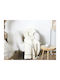 The Home Deco Factory Ριχτάρι Πολυθρόνας Sherpa 160x130εκ. Λευκό TX0110