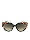 Just Cavalli Women's Sunglasses with Multicolour Plastic Frame and Brown Gradient Lens JC086 06A1