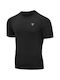 RDX Short Sleeve Shirt RDX-RG-T15-BK for Jiu-Jitsu / Boxing / Muay Thai / MMA Black