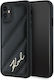 Karl Lagerfeld Diagonal Quilted Script Umschlag...