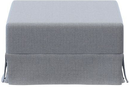 Hocker Für das Wohnzimmer Sofa Gepolstert mit Stoff Prato Gray 75x75x48cm