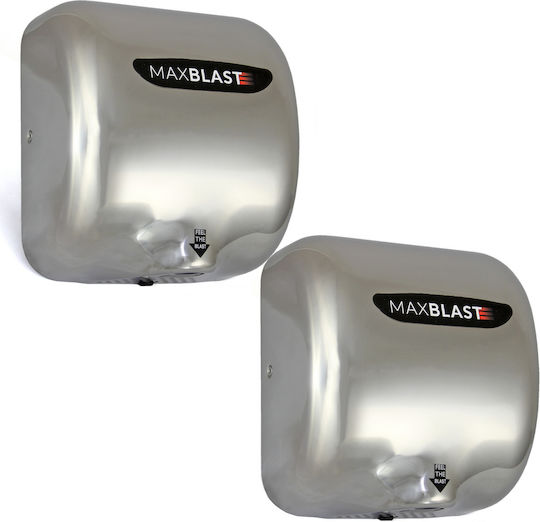 Handtrockner Rostfrei 72dB mit Sensor in Silber Farbe 0.55kW 24790