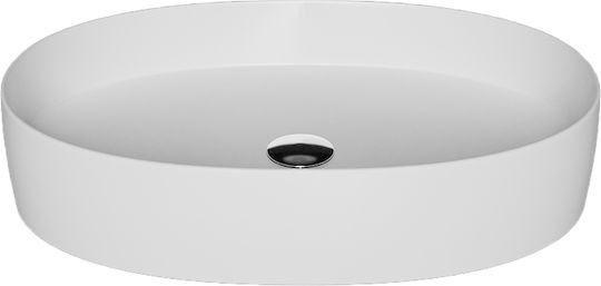 Creavit Loop Countertop Sink Porcelain 60x40x11cm White