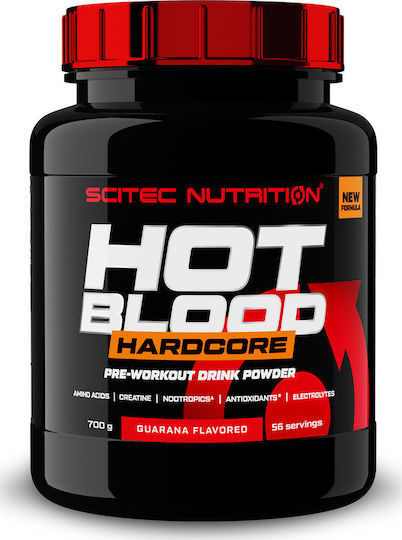 Scitec Nutrition Hot Blood Hardcore Pre Workout Supplement 700gr Guarana