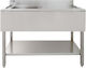 Kukoo Stainless Steel Catering Commercial Sink Right Hand Drainer