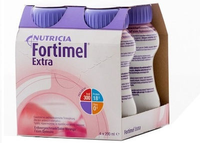 Nutricia Fortimel Extra 4 x 200ml Strawberry