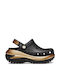 Crocs Mega Crush Γυναικεία Σαμπό Μαύρα