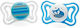 Chicco Physio Light Pacifiers Silicone Fox - Wh...