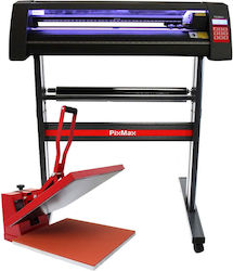 Led Vinyl Cutter 50cm Clam Heat Press & Software Led Vinyl Cutter 50cm Clam Heat Press & Software