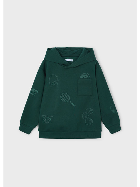 Mayoral Kids Sweatshirt with Hood Green