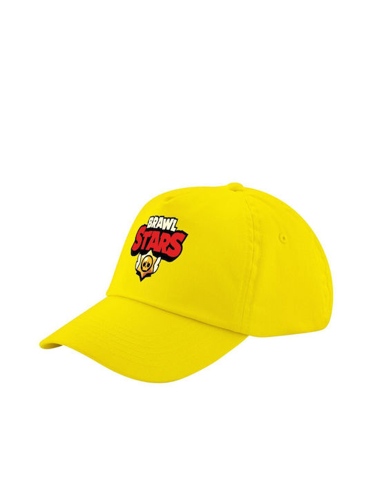 Koupakoupa Παιδικό Καπέλο Jockey Υφασμάτινο Brawl Stars Κίτρινο