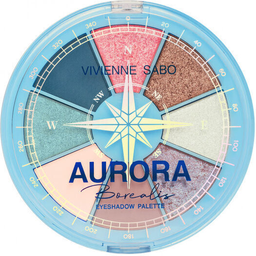 Vivienne Sabo Aurora Borealis Eye Shadow Palette in Solid Form 01