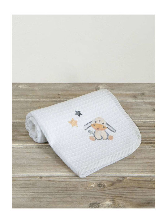 Nima Κουβέρτα Κούνιας Toy Story Πικέ Λευκή One Color 110x140εκ.