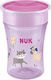 Nuk Παιδικό Ποτηράκι Magic Cup από Σιλικόνη Μωβ 230ml για 8m+