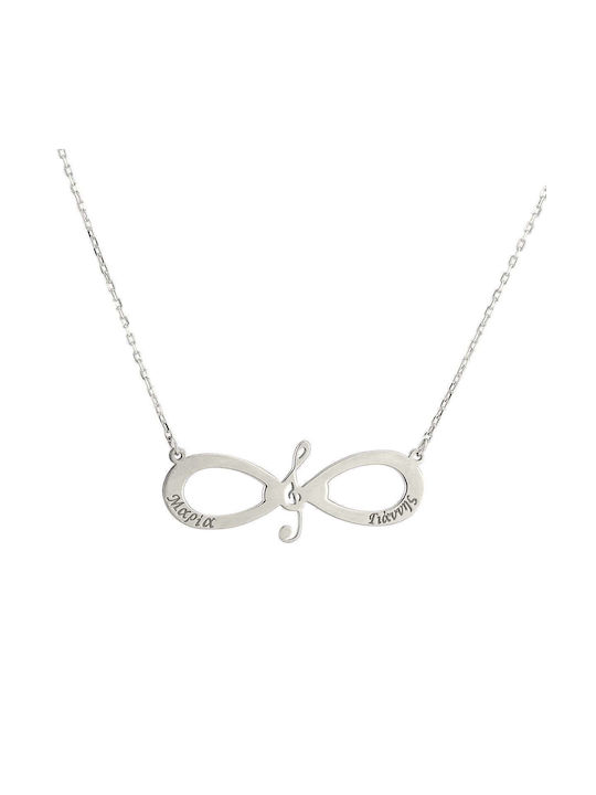 Goldsmith Necklace Infinity from Silver