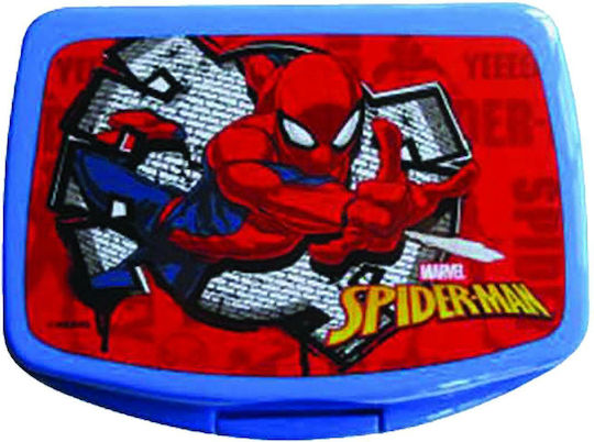 Spiderman Πλαστικό Παιδικό Δοχείο Φαγητού Spiderman 0.6lt 16.5 x 12.5 x 6εκ.