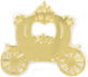Plexiglas Goldene Kürbis-Kutsche 7cm X 6,3cm 12 Stück
