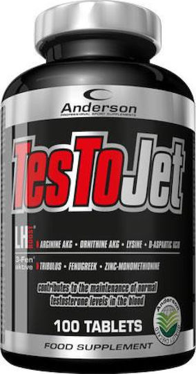 Anderson Testo Jet Ergänzung für Training & Testosteronsteigerung 100 Registerkarten