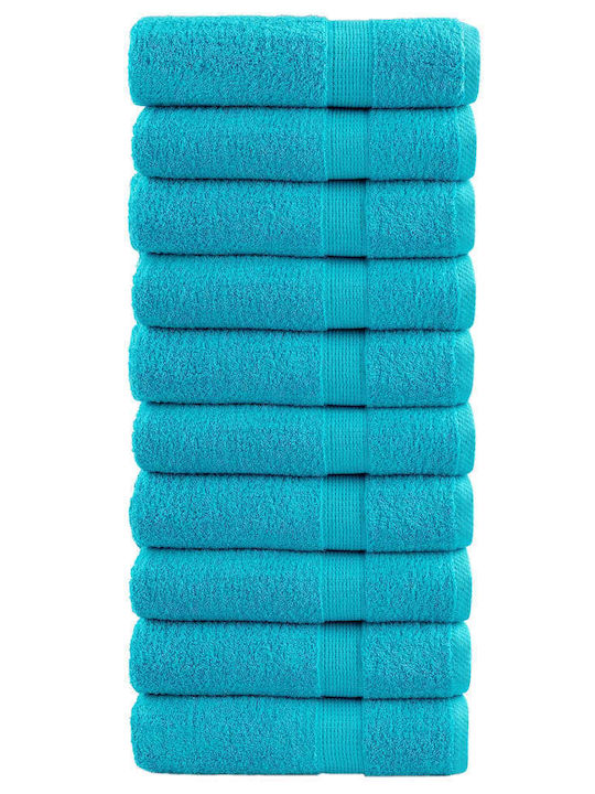 vidaXL 50x100εκ. Τιρκουάζ 10τμχ Βάρους 600gr/m²