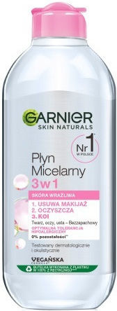 Garnier Skin Naturals 3in1 Micellar Water Αφαίρεσης Μακιγιάζ Προσώπου 400ml