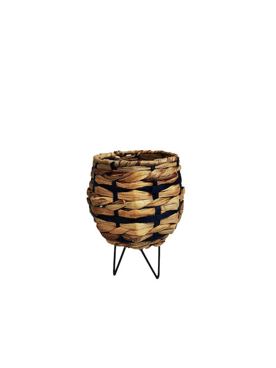 Espiel Wicker Lantern Beige 17x23cm