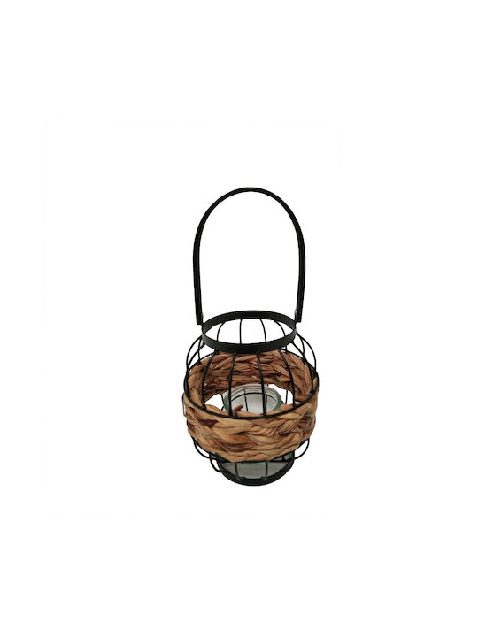 Espiel Metallic Lantern Beige 17x17x20cm