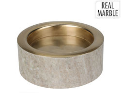 K-m Marble Κηροπήγιο Μαρμάρινο K-m Marble Κηροπήγιο Μαρμάρινο
