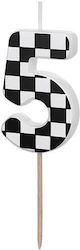 PartyDeco Birthday Candle Number "5" SCU7-5