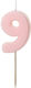 PartyDeco Birthday Candle Number in Pink Color ...