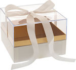 Χάρτινο Κουτί για Δώρο Διάφανο 19.5x14x19.5εκ.