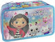 Gabby's Dollhouse Pencil Case Full with 3 Compartments Multicolored